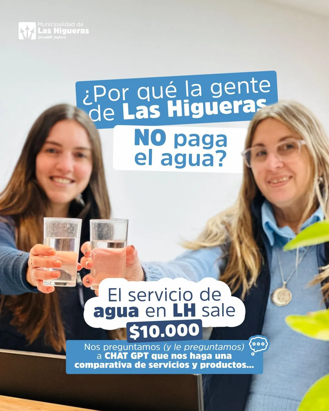 Imagen de la noticia: ¿Por qué la gente de LH no paga el agua? 🤔