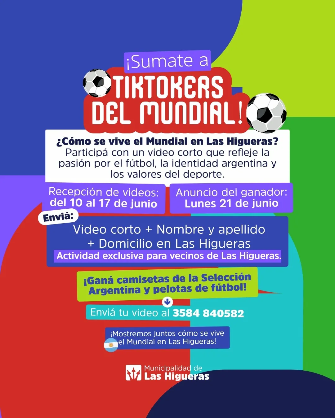 Imagen de la noticia: Convocan a vecinos de Las Higueras a participar de “Tiktokers del Mundial”